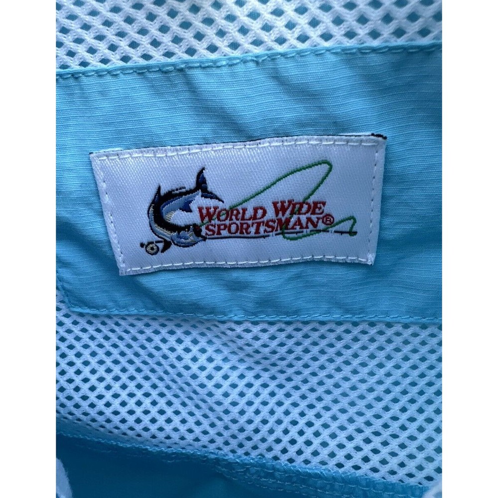 World Wide Sportsman Fishing Shirt Womens Small Vented Button Up - Picture 8 of 11